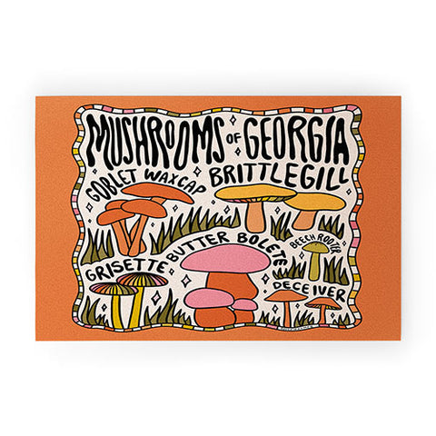 Doodle By Meg Mushrooms of Georgia Welcome Mat