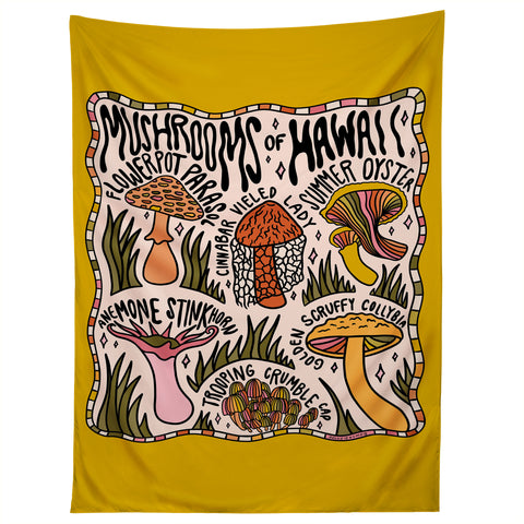 Doodle By Meg Mushrooms of Hawaii Tapestry