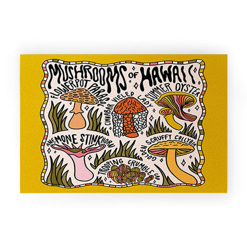 Doodle By Meg Mushrooms of Hawaii Welcome Mat