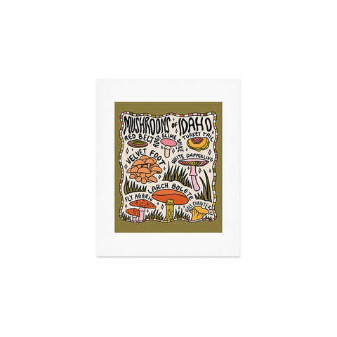 Doodle By Meg Mushrooms of Idaho Art Print
