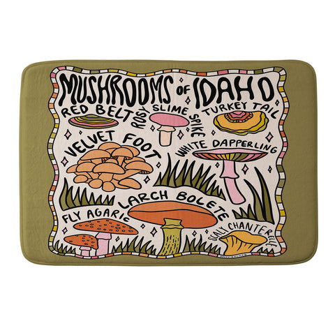 Doodle By Meg Mushrooms of Idaho Memory Foam Bath Mat