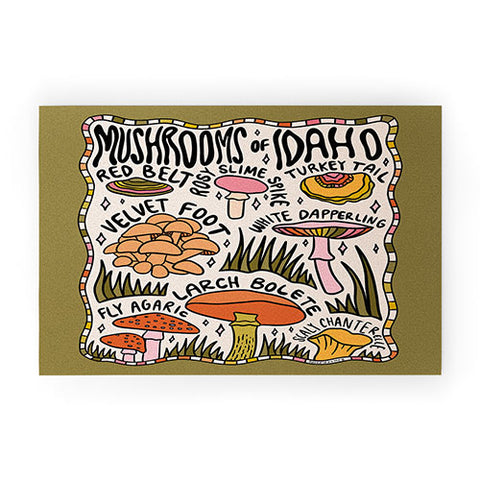 Doodle By Meg Mushrooms of Idaho Welcome Mat