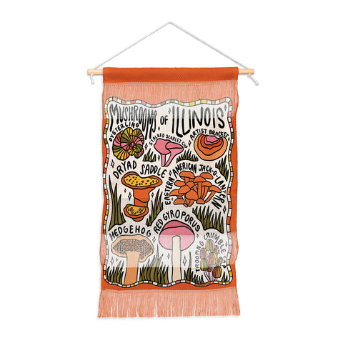 Doodle By Meg Mushrooms of Illinois Wall Hanging Portrait