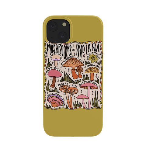 Doodle By Meg Mushrooms of Indiana Phone Case