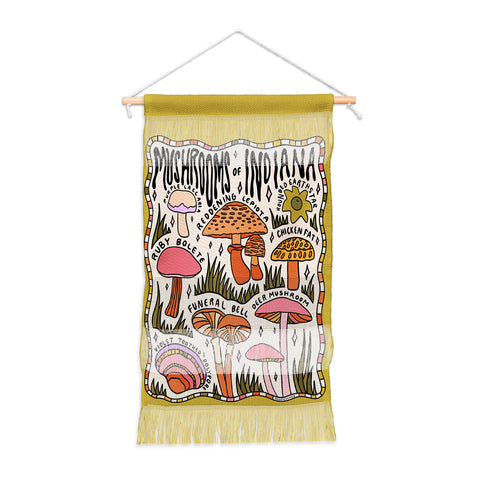 Doodle By Meg Mushrooms of Indiana Wall Hanging Portrait
