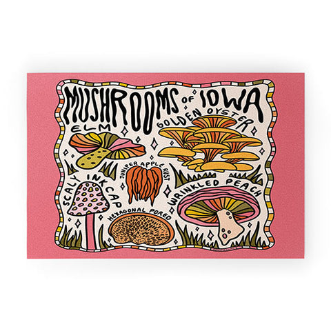 Doodle By Meg Mushrooms of Iowa Welcome Mat