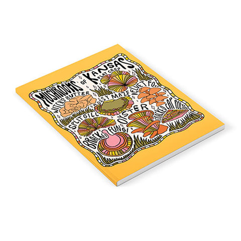 Doodle By Meg Mushrooms of Kansas Notebook