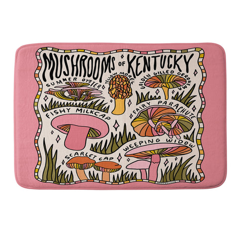 Doodle By Meg Mushrooms of Kentucky Memory Foam Bath Mat