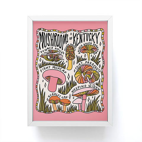 Doodle By Meg Mushrooms of Kentucky Framed Mini Art Print