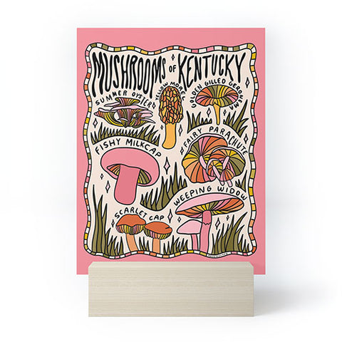 Doodle By Meg Mushrooms of Kentucky Mini Art Print