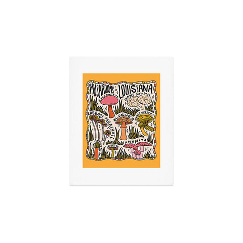 Doodle By Meg Mushrooms of Louisiana Art Print