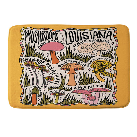 Doodle By Meg Mushrooms of Louisiana Memory Foam Bath Mat