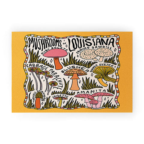 Doodle By Meg Mushrooms of Louisiana Welcome Mat