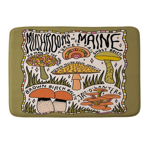 Doodle By Meg Mushrooms of Maine Memory Foam Bath Mat