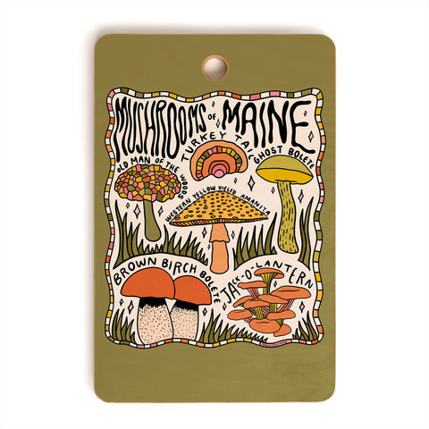 Doodle By Meg Mushrooms of Maine Cutting Board Rectangle