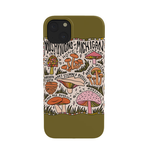 Doodle By Meg Mushrooms of Michigan Phone Case