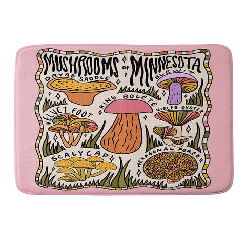 Doodle By Meg Mushrooms of Minnesota Memory Foam Bath Mat
