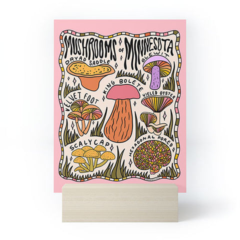 Doodle By Meg Mushrooms of Minnesota Mini Art Print