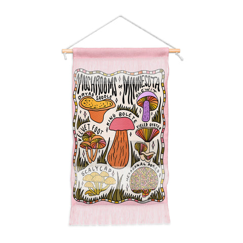 Doodle By Meg Mushrooms of Minnesota Wall Hanging Portrait