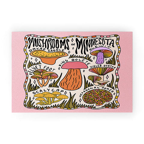 Doodle By Meg Mushrooms of Minnesota Welcome Mat