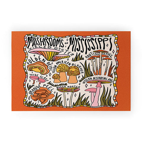 Doodle By Meg Mushrooms of Mississippi Welcome Mat