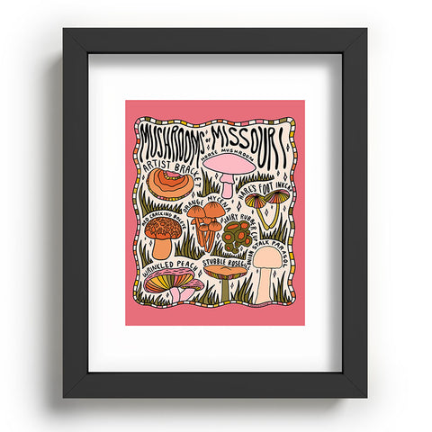 Doodle By Meg Mushrooms of Missouri Recessed Framing Rectangle