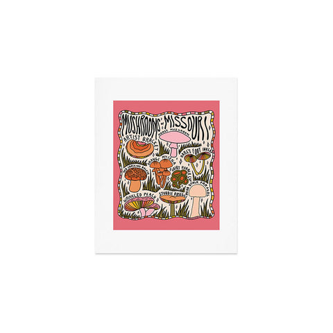 Doodle By Meg Mushrooms of Missouri Art Print