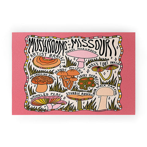 Doodle By Meg Mushrooms of Missouri Welcome Mat