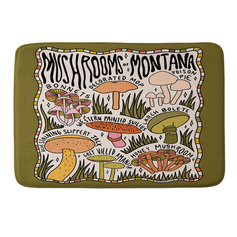Doodle By Meg Mushrooms of Montana Memory Foam Bath Mat