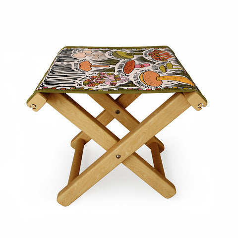 Doodle By Meg Mushrooms of Montana Folding Stool