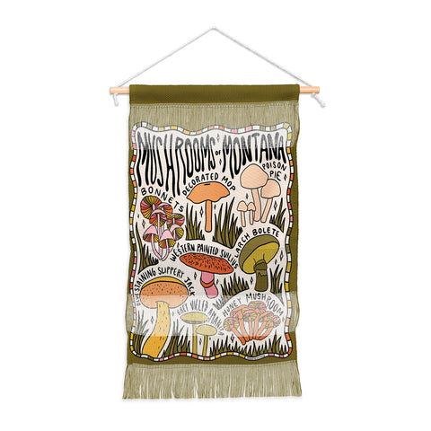 Doodle By Meg Mushrooms of Montana Wall Hanging Portrait