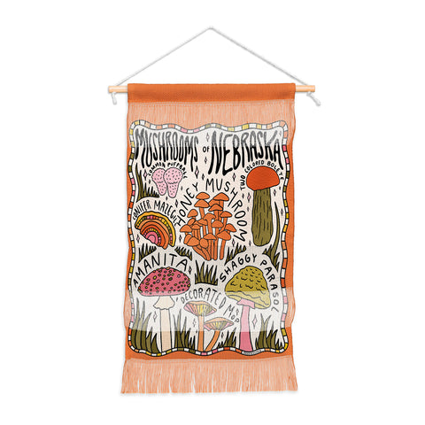 Doodle By Meg Mushrooms of Nebraska Wall Hanging Portrait