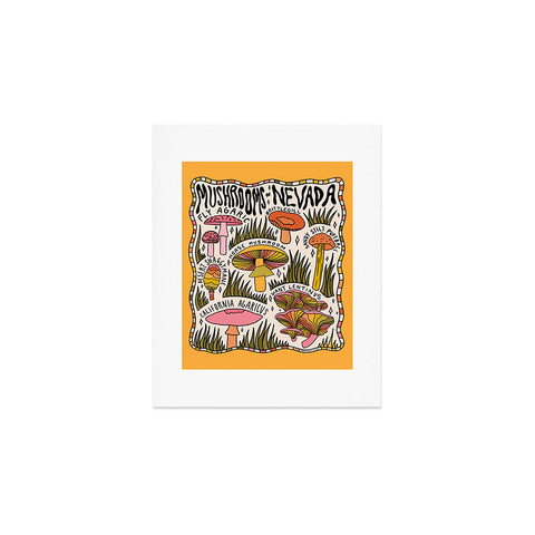 Doodle By Meg Mushrooms of Nevada Art Print