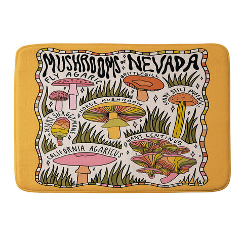 Doodle By Meg Mushrooms of Nevada Memory Foam Bath Mat