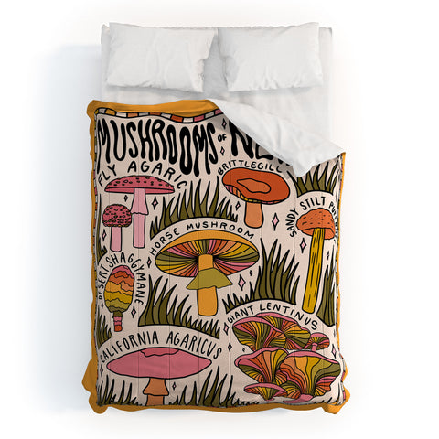 Doodle By Meg Mushrooms of Nevada Comforter