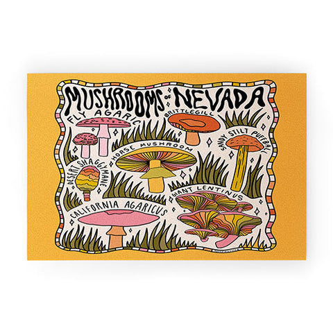 Doodle By Meg Mushrooms of Nevada Welcome Mat