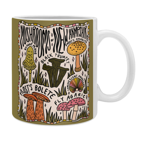 Doodle By Meg Mushrooms of New Hampshire Coffee Mug