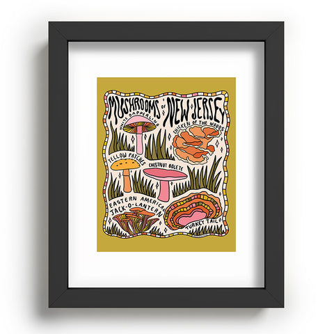 Doodle By Meg Mushrooms of New Jersey Recessed Framing Rectangle
