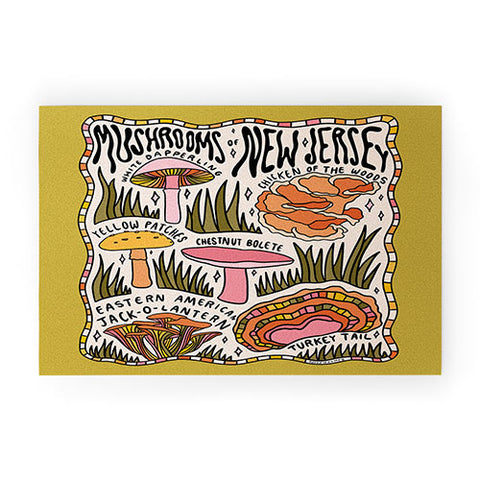 Doodle By Meg Mushrooms of New Jersey Welcome Mat