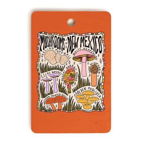 Doodle By Meg Mushrooms of New Mexico Cutting Board Rectangle