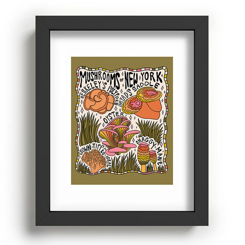 Doodle By Meg Mushrooms of New York Recessed Framing Rectangle