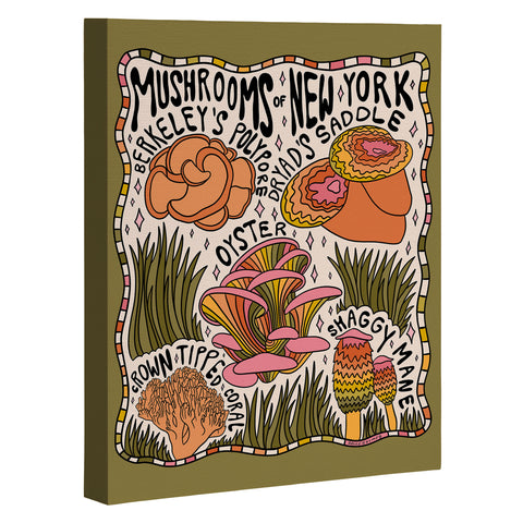 Doodle By Meg Mushrooms of New York Art Canvas
