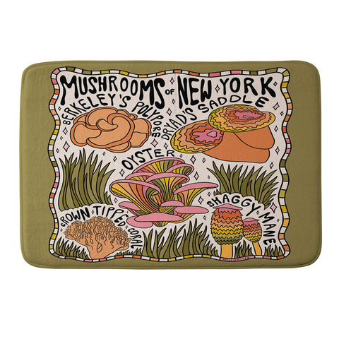 Doodle By Meg Mushrooms of New York Memory Foam Bath Mat