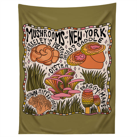 Doodle By Meg Mushrooms of New York Tapestry