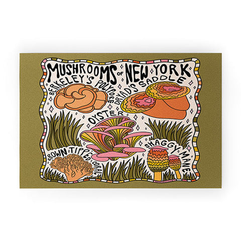 Doodle By Meg Mushrooms of New York Welcome Mat