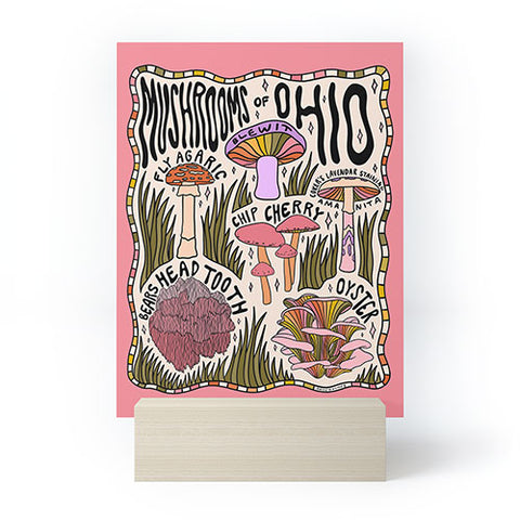 Doodle By Meg Mushrooms of Ohio Mini Art Print