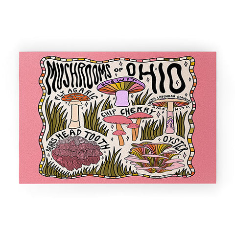 Doodle By Meg Mushrooms of Ohio Welcome Mat