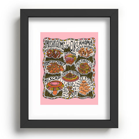 Doodle By Meg Mushrooms of Oklahoma Recessed Framing Rectangle