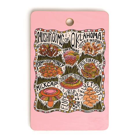 Doodle By Meg Mushrooms of Oklahoma Cutting Board Rectangle
