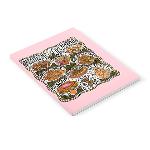 Doodle By Meg Mushrooms of Oklahoma Notebook